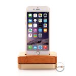 استند شارژ آیفون Bamboo Wooden Aluminum iPhone Charging Stand - Image 2