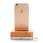 استند شارژ آیفون Bamboo Wooden Aluminum iPhone Charging Stand - Image 3
