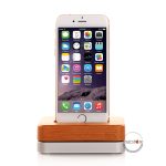 استند شارژ آیفون Bamboo Wooden Aluminum iPhone Charging Stand - Image 6