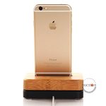 استند شارژ آیفون Bamboo Wooden Aluminum iPhone Charging Stand - Image 10