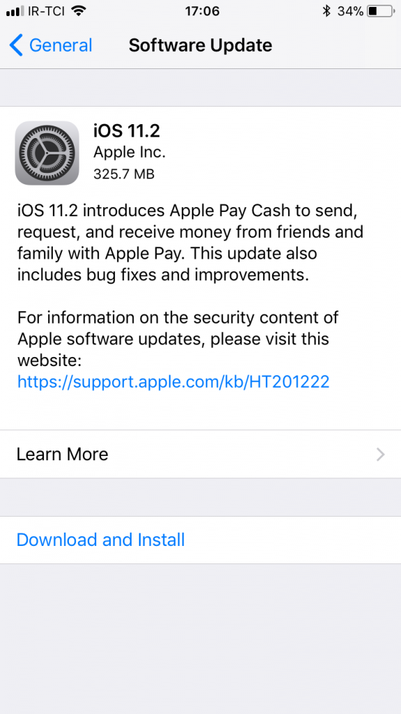 iOS 11.2